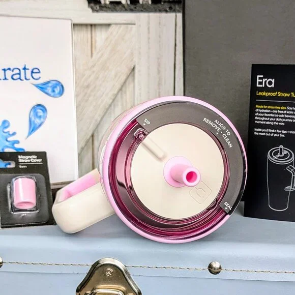 🎀 BruMate ERA 30oz Straw Tumbler Travel Mug - Bows & Straw Cover-NWT - Picture 5 of 7